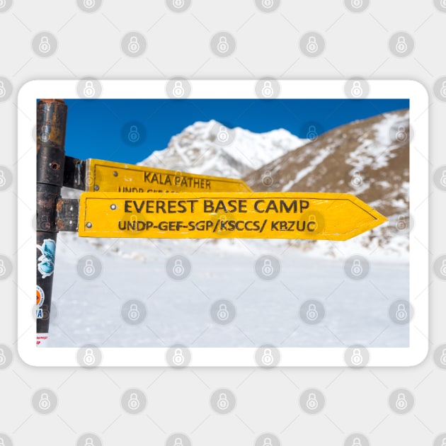 This way to base camp Sticker by geoffshoults